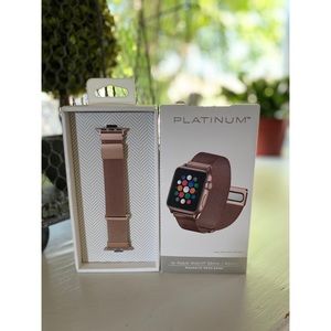 NWT PLATINUM Apple Watch Band. 38mm/40mm
